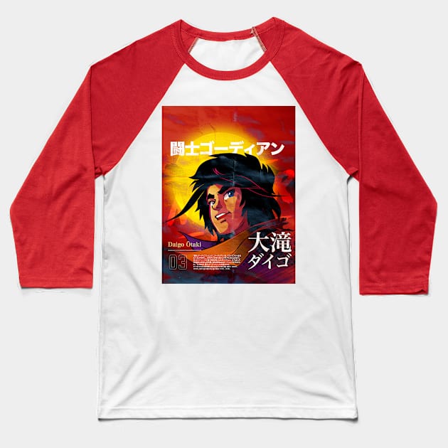 Super Classic Mechas 03 Daigo-Gordian Ending Baseball T-Shirt by Evil Never Wins